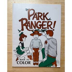 Park Ranger by Keith Hoofnagle 1981 Vintage Coloring Book NPS Unused